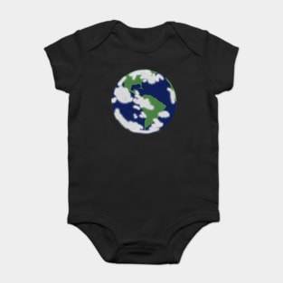 Abstract Planet Earth Baby Bodysuit